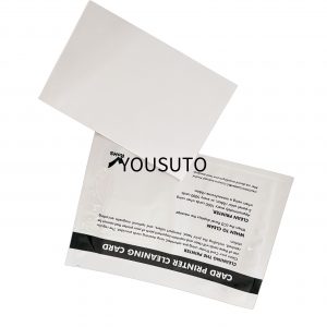 CLEANING CARD dual-sided credit card cleaning cards, alcohol-free and pre-saturated. Ideal for cleaning magnetic and optical sensors on POS terminals, card readers, and vending machines. 50 cards per pack.