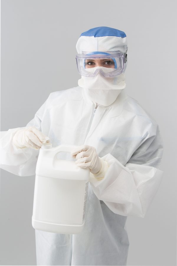 DECON-CLEAN DC-03-4Z is a sterile surface cleaner specifically formulated for cleanrooms, pharmaceutical manufacturing, and biotechnology environments. It effectively removes disinfectant residues from hard, non-porous surfaces. This ready-to-use formula is non-corrosive and leaves no residue, helping surfaces remain cleaner for longer. The product is 0.2-micron filtered and double packaged using gamma irradiation to ensure sterility.
