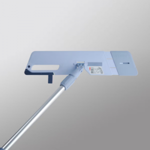 Swep Duo Plus Frame – High-efficiency dual-sided cleanroom cleaning tool for ISO 5 and above environments. Enables hands-free mop removal and autoclavable sterilization. Enhances cleaning performance while minimizing time and effort. Compatible with Swep Duo mop system.
